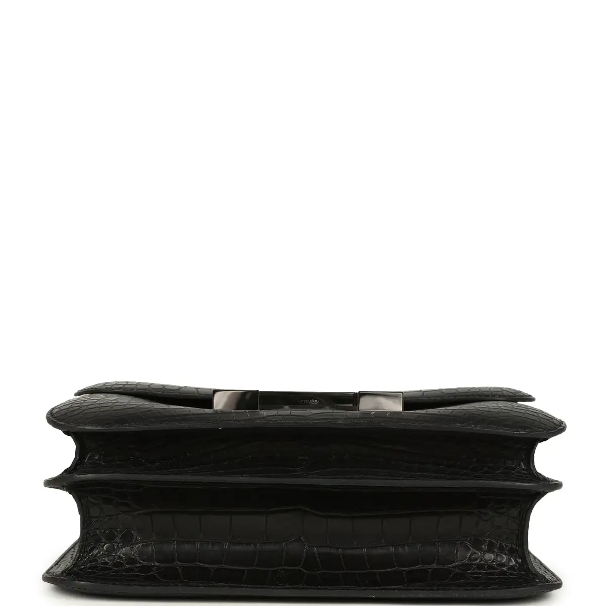 HERMÈS Hermes Constance 24 Black Matte Alligator and Ombre Lizard Marquette Palladium Hardware | Thumbnail 6 HERMÈS Hermes Constance 24 Black Matte Alligator and Ombre Lizard Marquette Palladium Hardware | Thumbnail 6