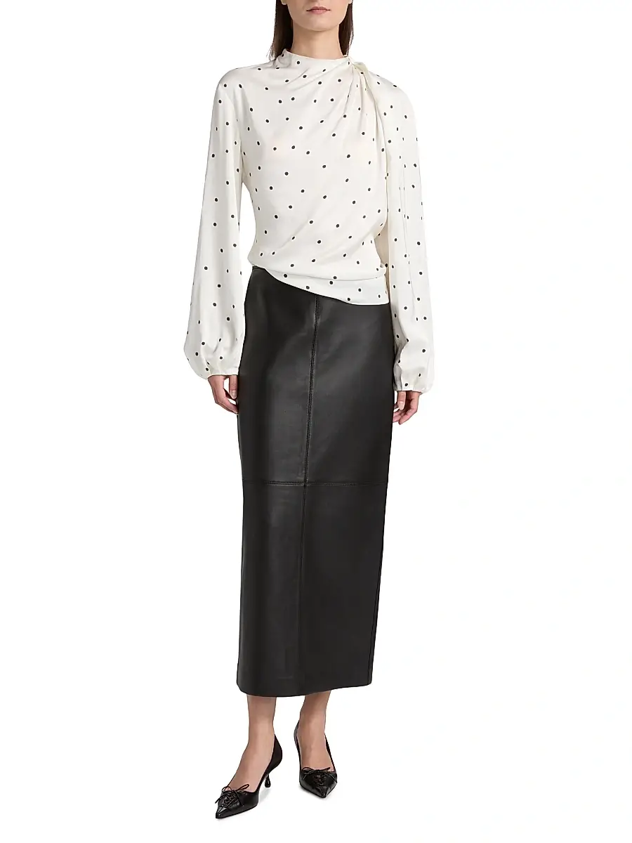 A.L.C. A. L.C. Women's Blaire Polka Dot Blouse | Thumbnail 2 A.L.C. A. L.C. Women's Blaire Polka Dot Blouse | Thumbnail 2