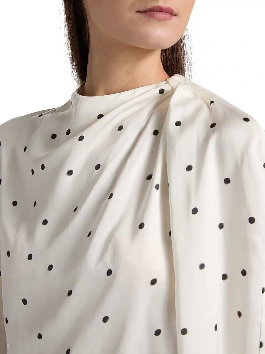 A.L.C. A. L.C. Women's Blaire Polka Dot Blouse | Thumbnail 6 A.L.C. A. L.C. Women's Blaire Polka Dot Blouse | Thumbnail 6