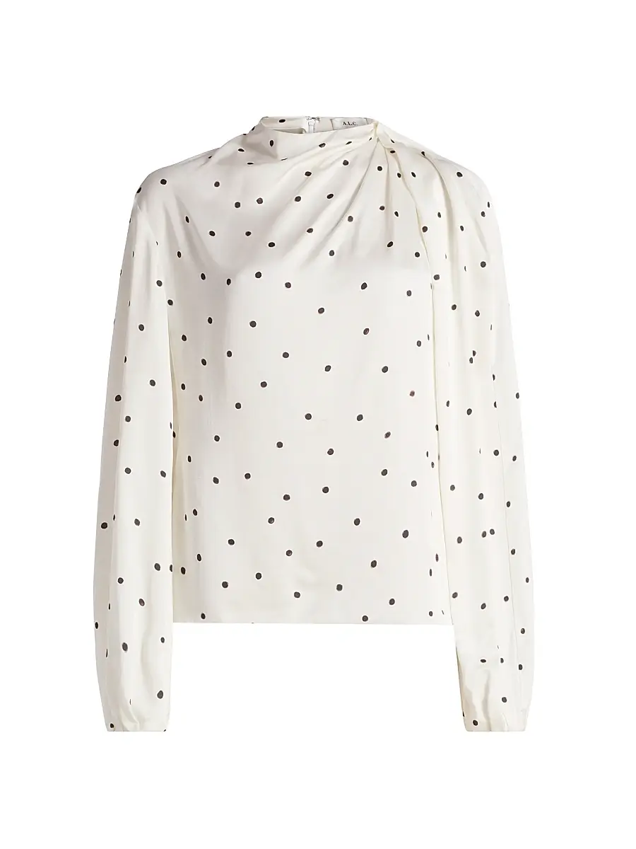 A. L.C. Women's Blaire Polka Dot Blouse A. L.C. Women's Blaire Polka Dot Blouse