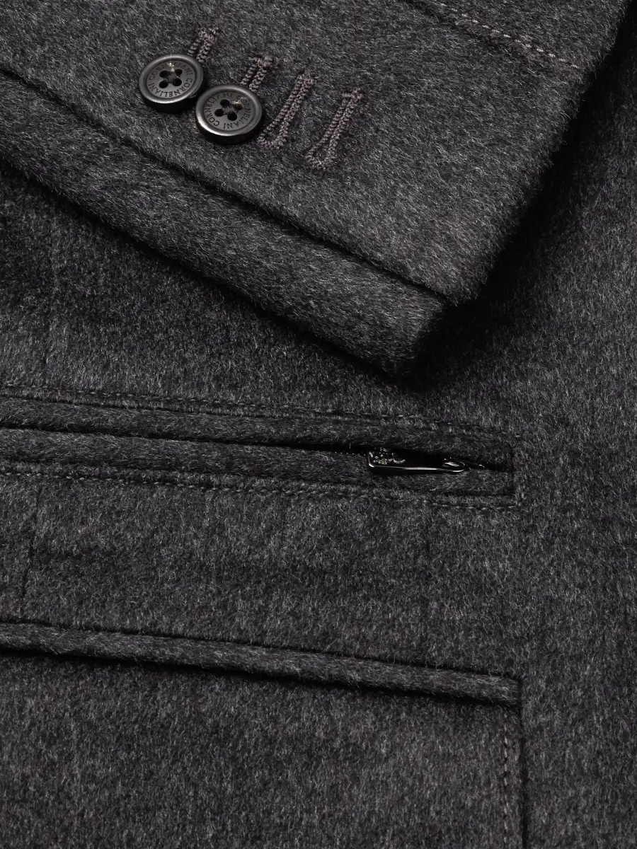 CORNELIANI Men's Char ID Topcoat | Thumbnail 8 CORNELIANI Men's Char ID Topcoat | Thumbnail 8