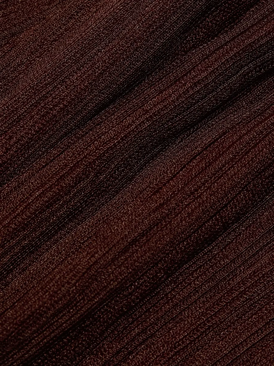 SIMKHAI Women's Selena Pleated Chiffon Midi-Dress - Mahogany | Thumbnail 7 SIMKHAI Women's Selena Pleated Chiffon Midi-Dress - Mahogany | Thumbnail 7