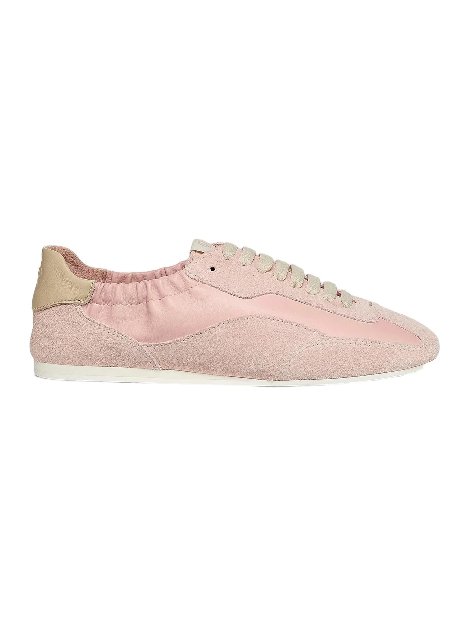 Simkhai Women's Georgie Suede & Leather Sneakers - Pale Pink