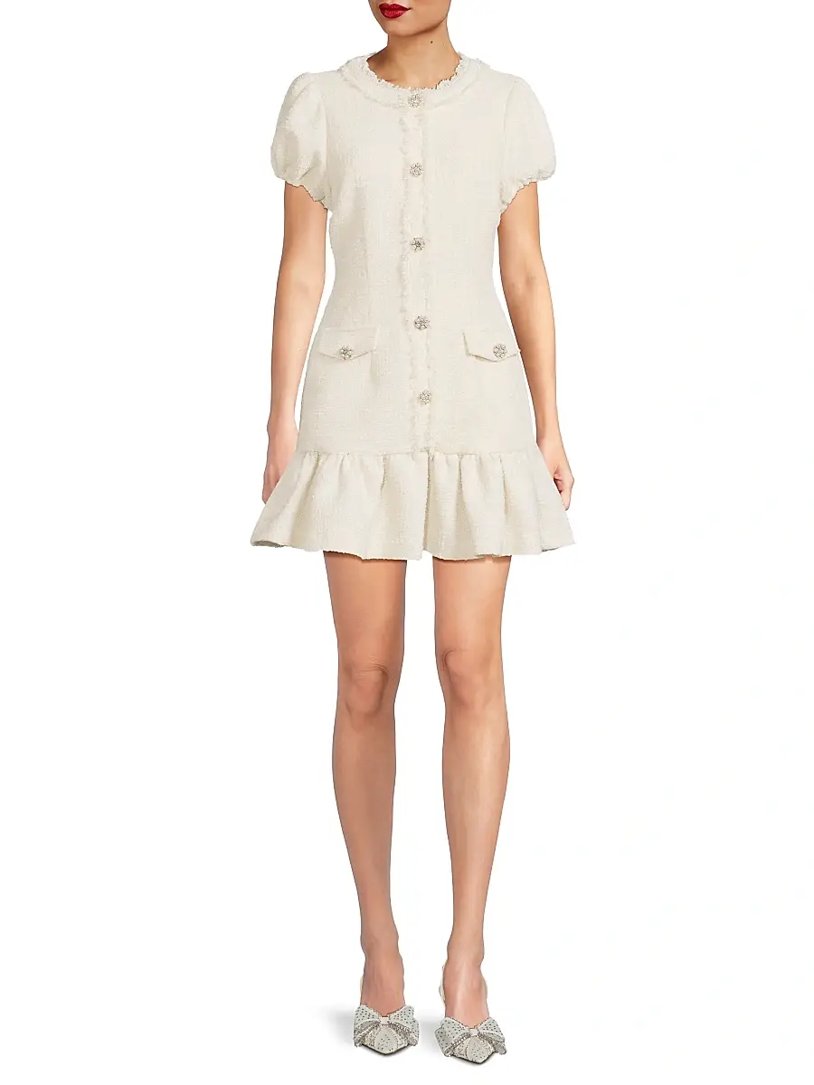 Likely Women's Drop 11 Seraphine Tweed Minidress | Thumbnail 2 Likely Women's Drop 11 Seraphine Tweed Minidress | Thumbnail 2