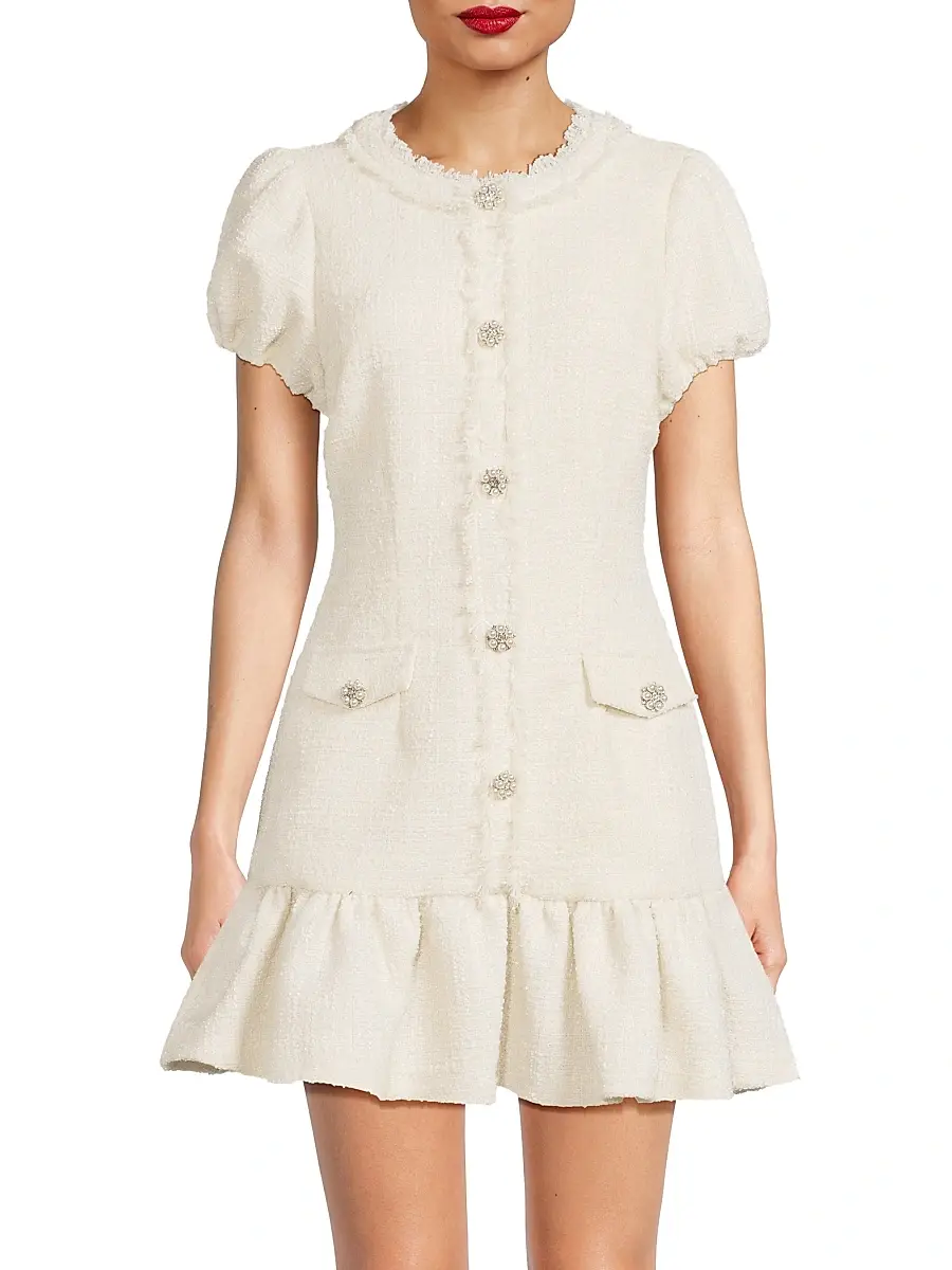 Likely Women's Drop 11 Seraphine Tweed Minidress | Thumbnail 3 Likely Women's Drop 11 Seraphine Tweed Minidress | Thumbnail 3