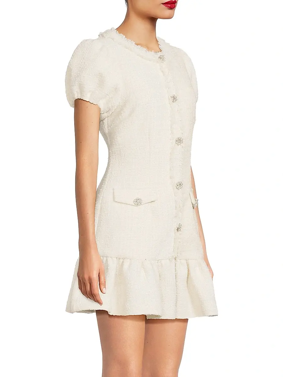 Likely Women's Drop 11 Seraphine Tweed Minidress | Thumbnail 4 Likely Women's Drop 11 Seraphine Tweed Minidress | Thumbnail 4