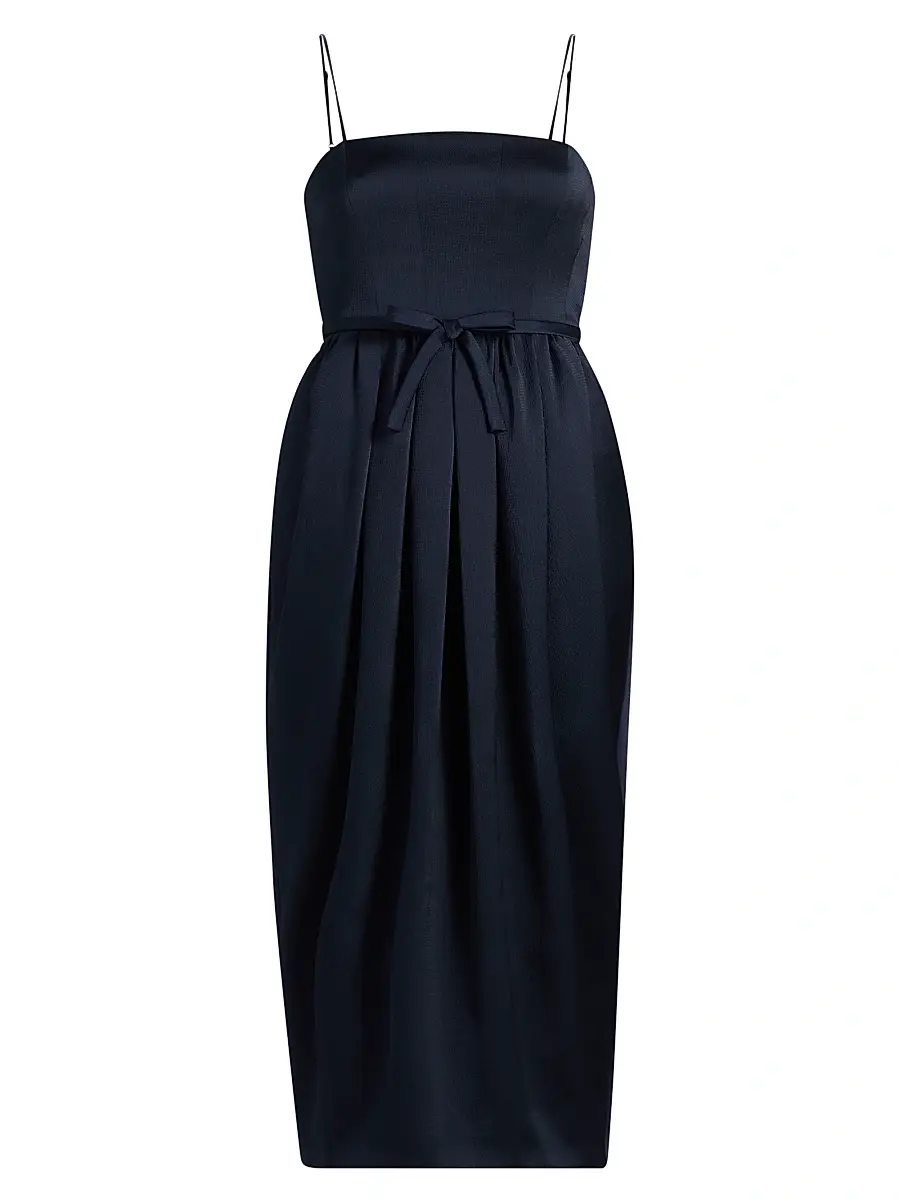 Cinq à Sept Women's Soline Sleeveless Midi-Dress - Navy | Image 1 Cinq à Sept Women's Soline Sleeveless Midi-Dress - Navy | Image 1