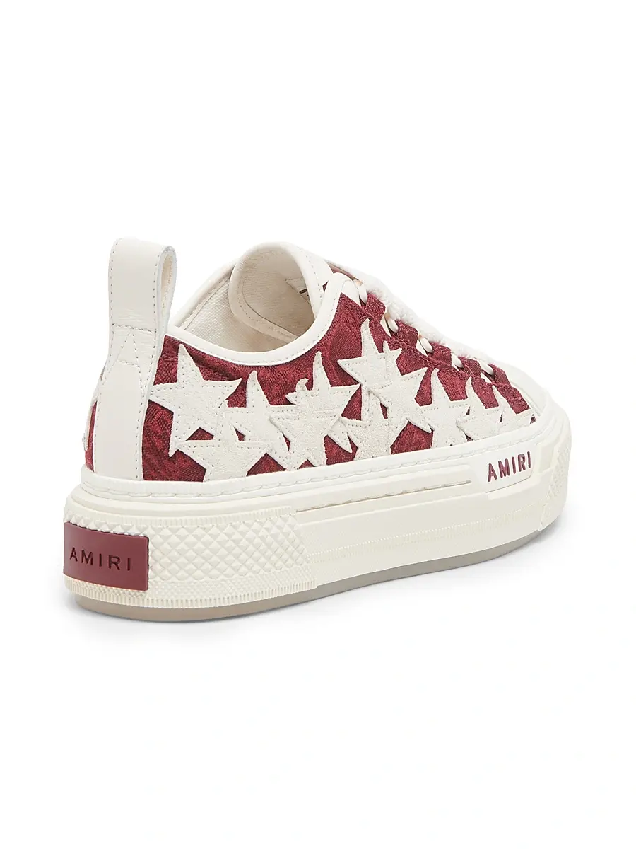 AMIRI Women's MA Quad Stars Court Leather Low-Top Platform Sneakers | Thumbnail 3