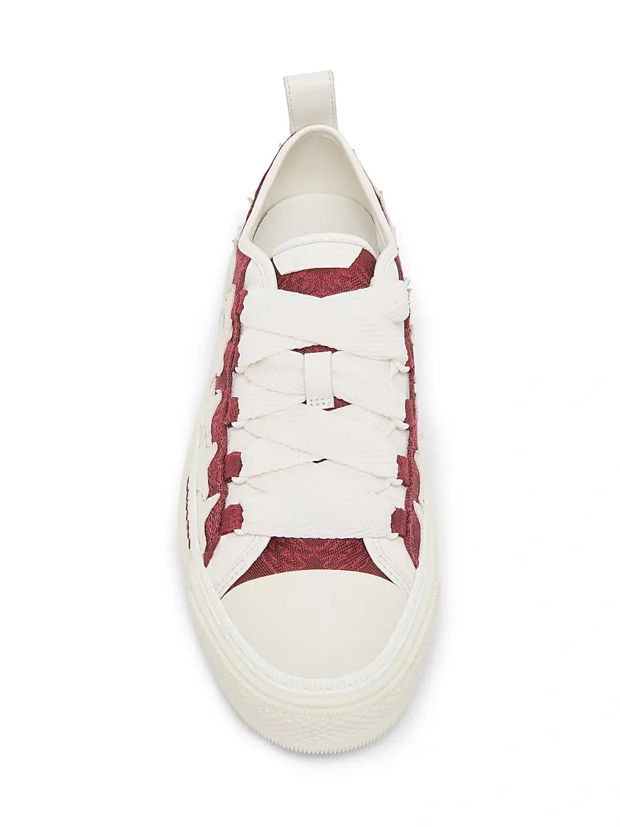 AMIRI Women's MA Quad Stars Court Leather Low-Top Platform Sneakers | Thumbnail 4