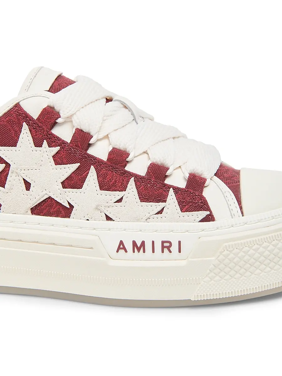 AMIRI Women's MA Quad Stars Court Leather Low-Top Platform Sneakers | Thumbnail 5