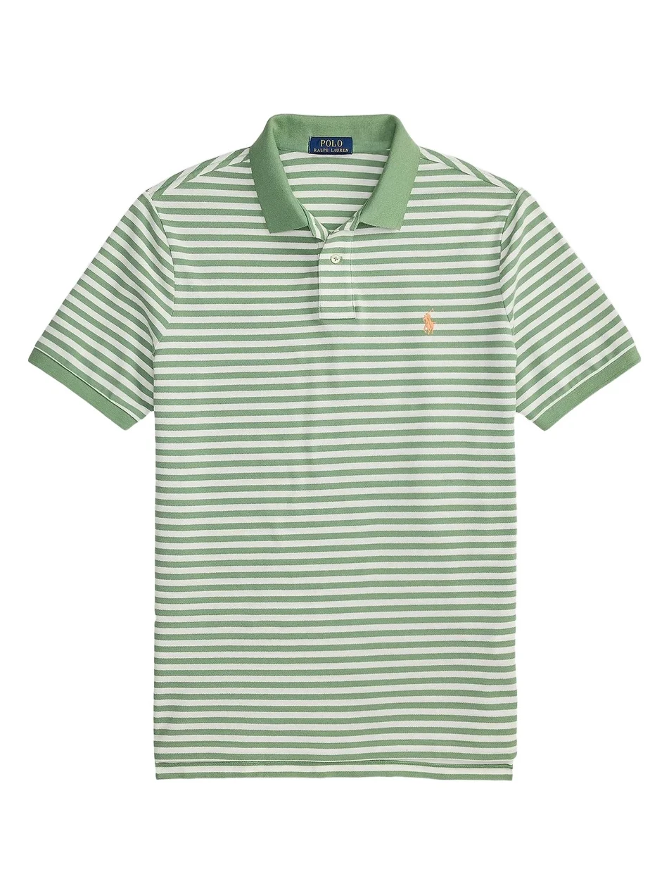 Polo Ralph Lauren Men's Striped Cotton Mesh Polo Shirt