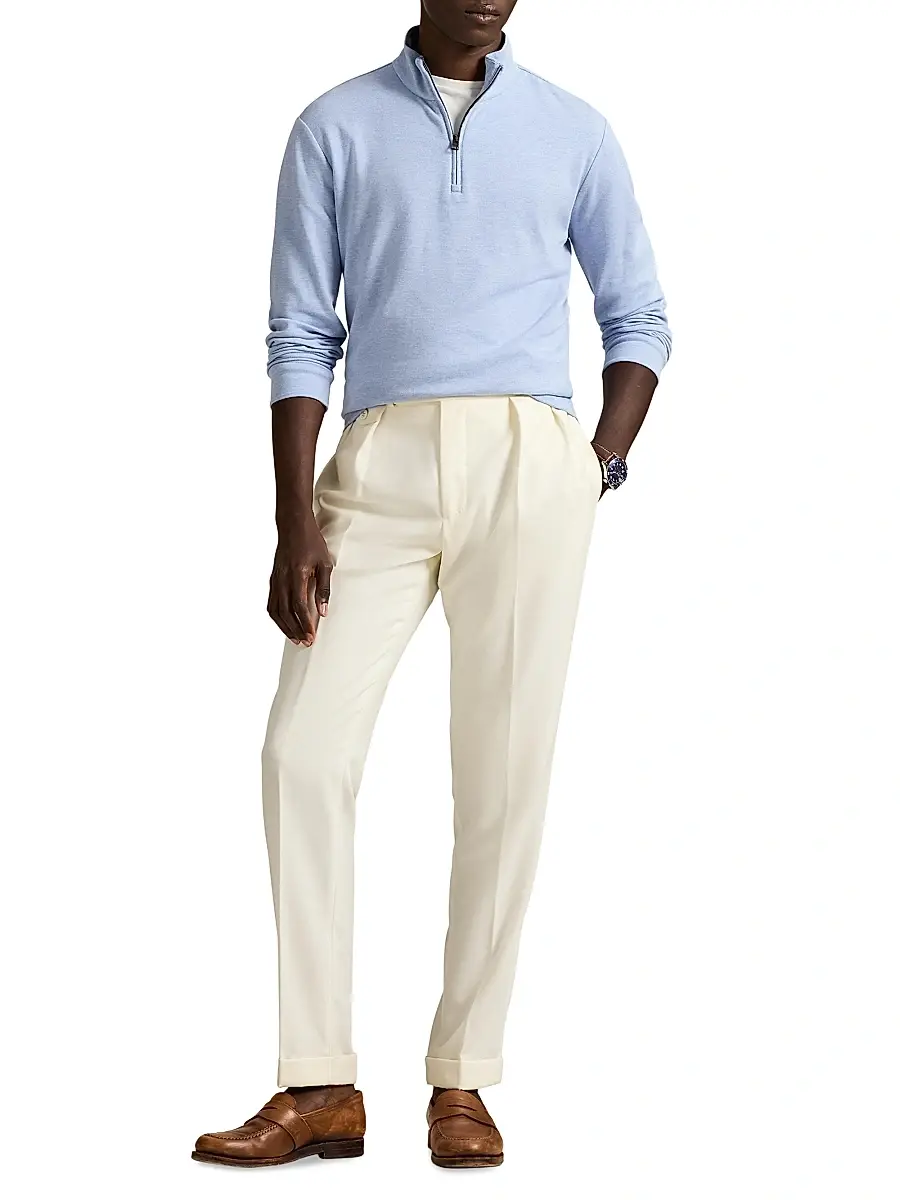 Polo Ralph Lauren Men's Luxury Texture Quarter-Zip Pullover | Thumbnail 2 Polo Ralph Lauren Men's Luxury Texture Quarter-Zip Pullover | Thumbnail 2