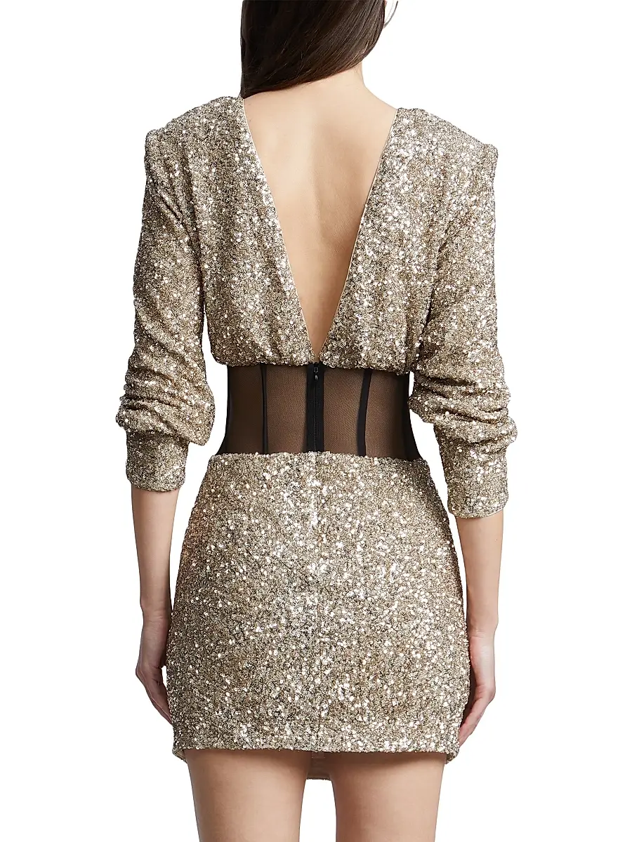 BCBGMAXAZRIA Women's Cassia Embellished Minidress | Thumbnail 5 BCBGMAXAZRIA Women's Cassia Embellished Minidress | Thumbnail 5