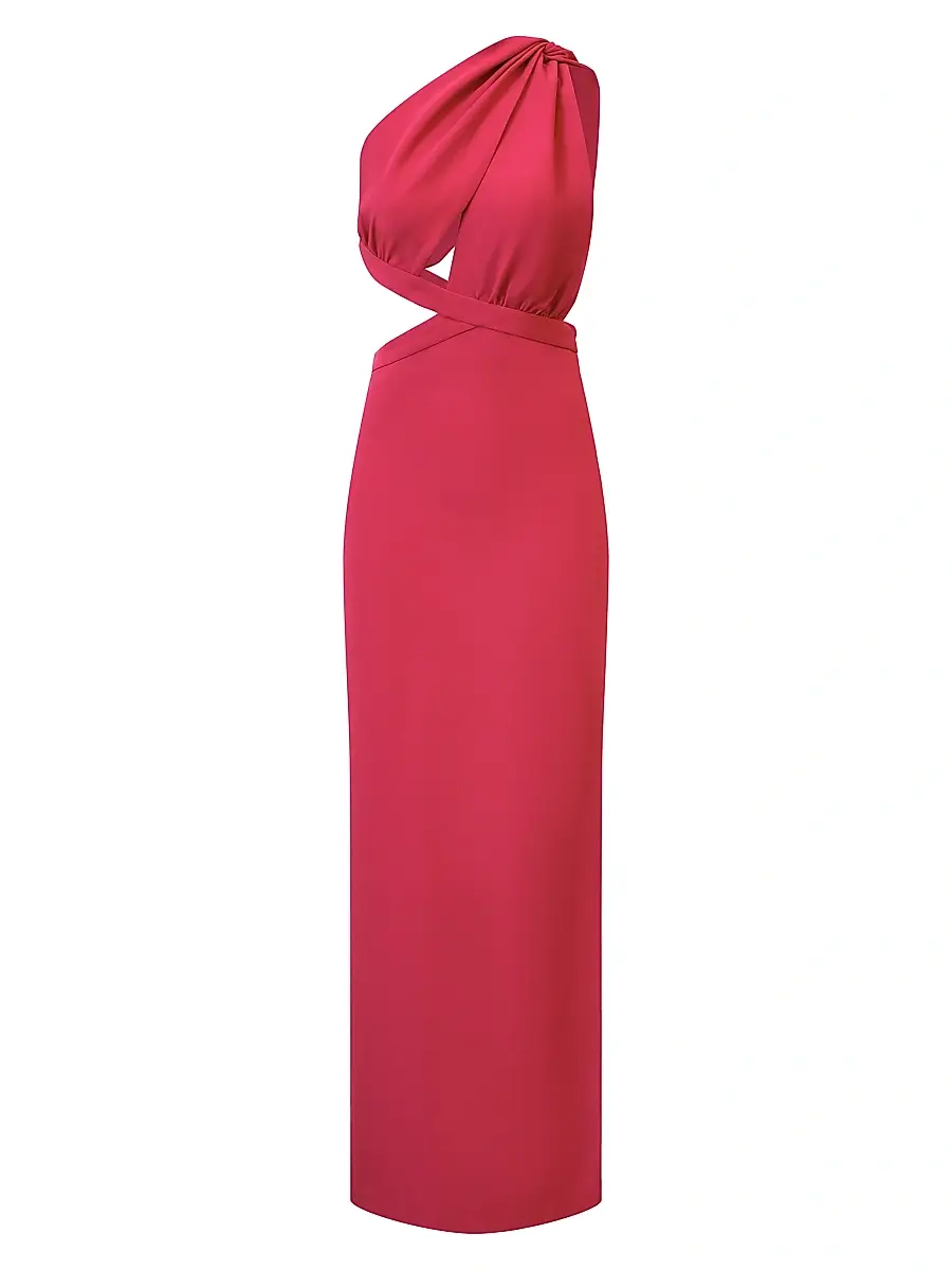 BCBGMAXAZRIA Women's Selene One-Shoulder Cut Out Gown - Granita | Image 1 BCBGMAXAZRIA Women's Selene One-Shoulder Cut Out Gown - Granita | Image 1