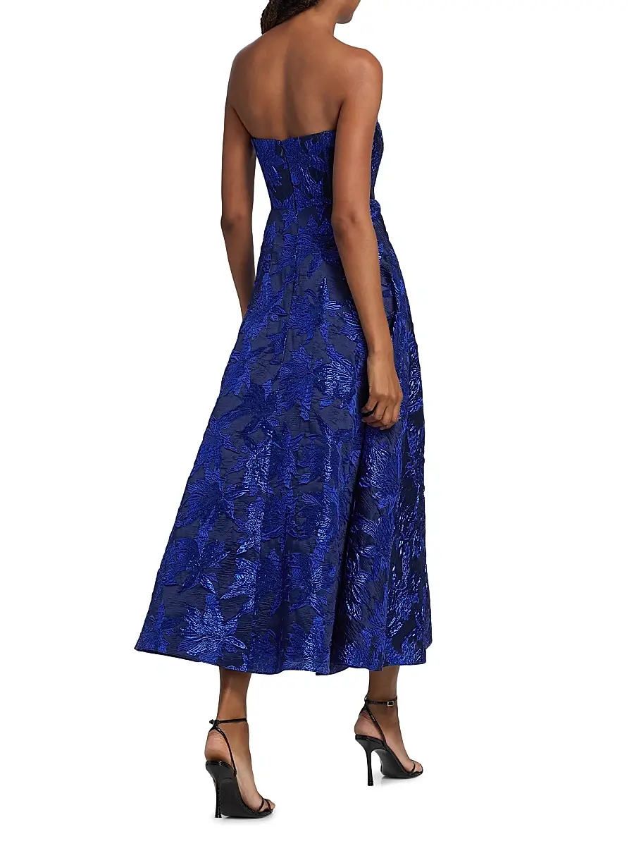As It May Women's Livia Floral Jacquard Midi-Dress | Thumbnail 5 As It May Women's Livia Floral Jacquard Midi-Dress | Thumbnail 5