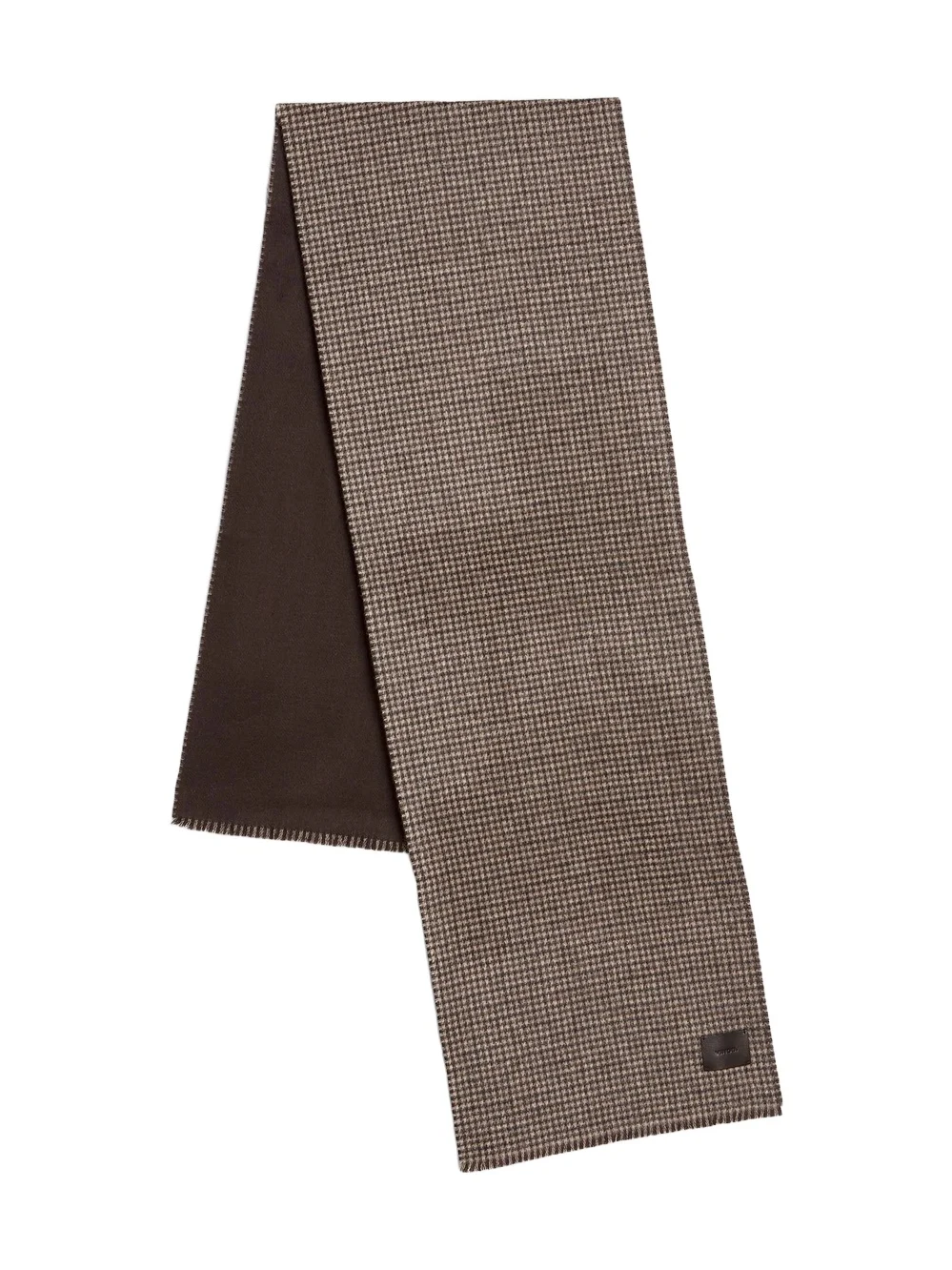 Vince Men's Houndstooth Double-Face Wool-Cashmere Scarf