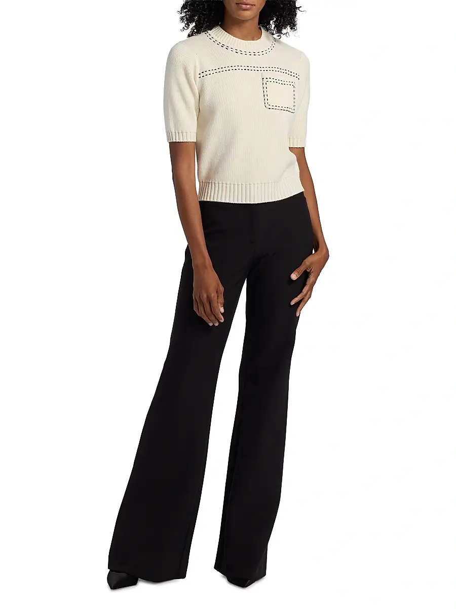 Toccin Women's Kelly Wool-Cashmere Short-Sleeve Sweater | Thumbnail 2 Toccin Women's Kelly Wool-Cashmere Short-Sleeve Sweater | Thumbnail 2