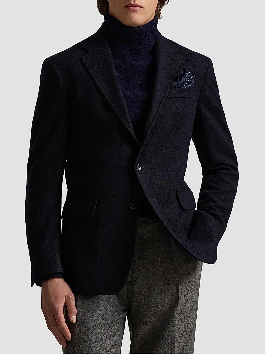 Polo Ralph Lauren Men's Cashmere Single-Breasted Blazer | Thumbnail 3 Polo Ralph Lauren Men's Cashmere Single-Breasted Blazer | Thumbnail 3