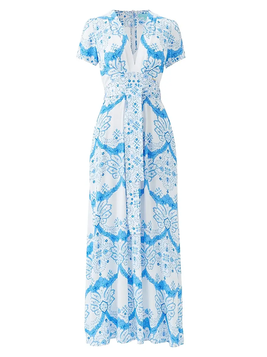 Melissa Odabash Women's Lou Floral V-Neck Maxi Dress - Florian | Image 1 Melissa Odabash Women's Lou Floral V-Neck Maxi Dress - Florian | Image 1