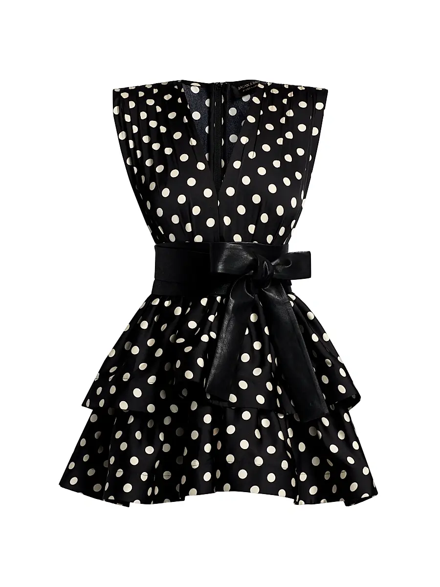 Bronx and Banco Women's Riley Polka Dot Ruffle Minidress