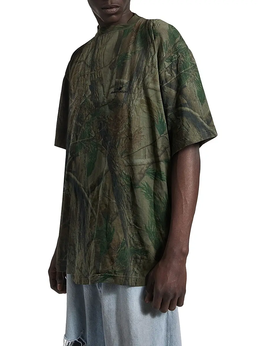 Balenciaga Men's B Diamond Twisted T-Shirt | Thumbnail 4 Balenciaga Men's B Diamond Twisted T-Shirt | Thumbnail 4