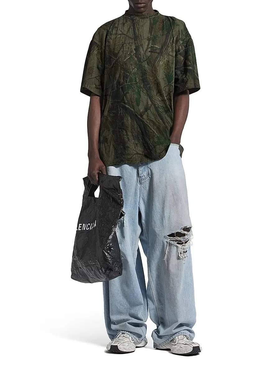 Balenciaga Men's B Diamond Twisted T-Shirt | Thumbnail 7 Balenciaga Men's B Diamond Twisted T-Shirt | Thumbnail 7