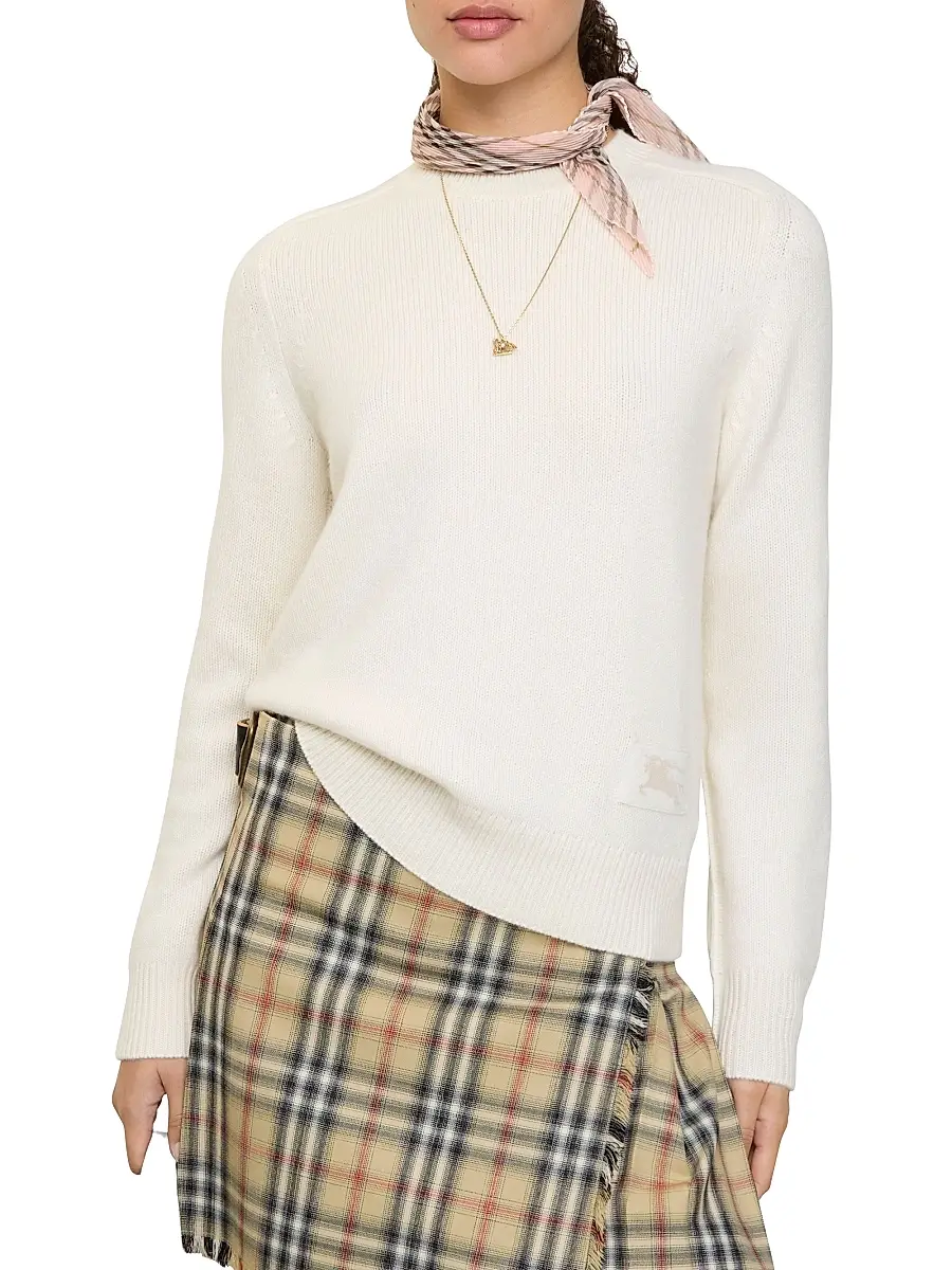 Burberry Women's Constance Logo Stretch-Cashmere Sweater | Thumbnail 2 Burberry Women's Constance Logo Stretch-Cashmere Sweater | Thumbnail 2