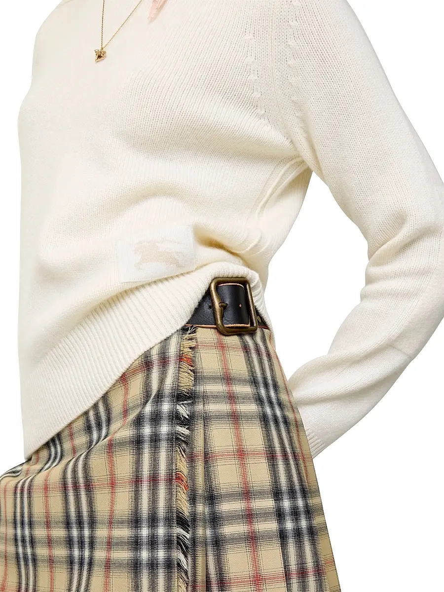 Burberry Women's Constance Logo Stretch-Cashmere Sweater | Thumbnail 4 Burberry Women's Constance Logo Stretch-Cashmere Sweater | Thumbnail 4
