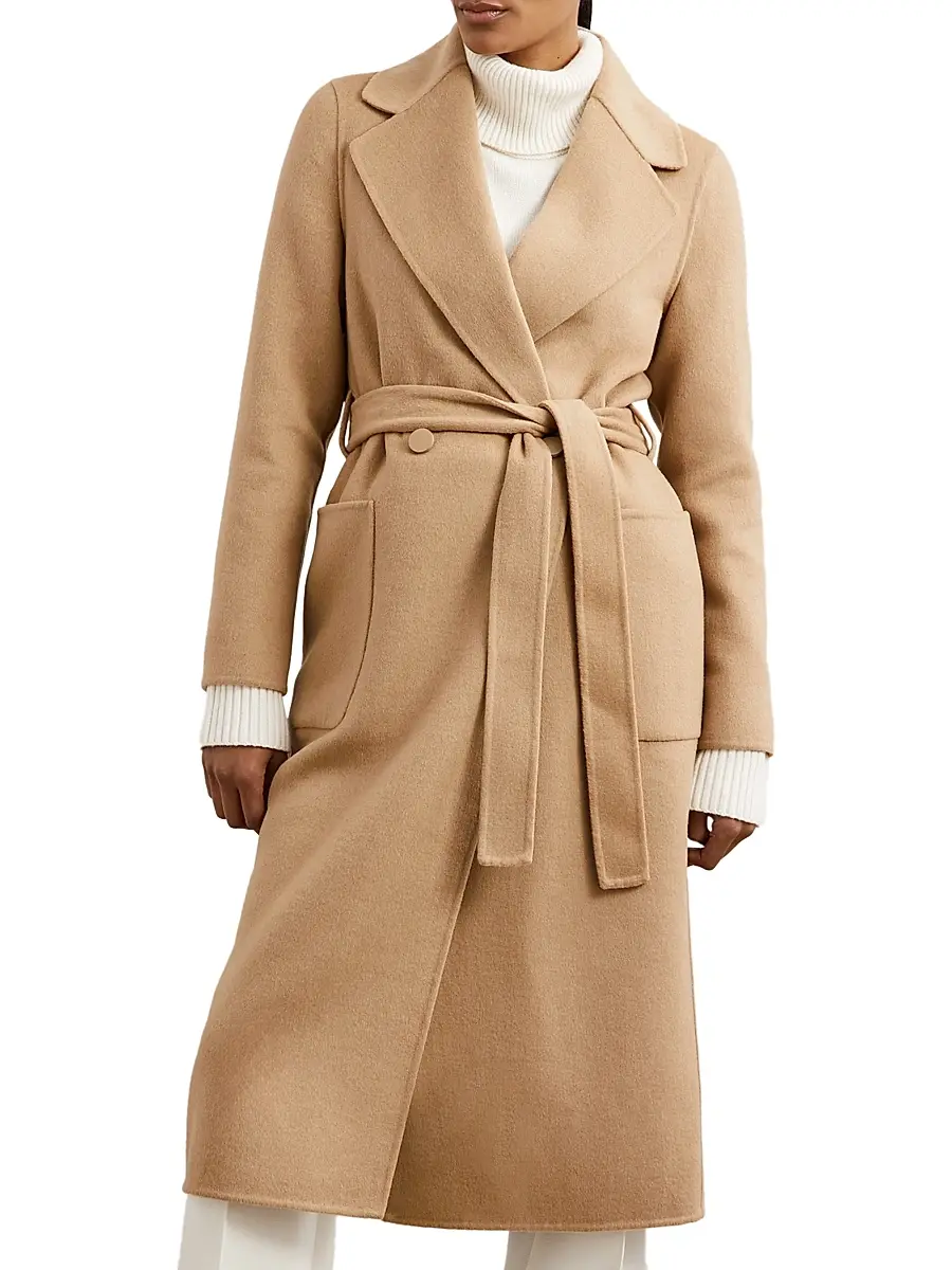 Reiss Women's Lucia Double-Breasted Blindseam Coat | Thumbnail 2 Reiss Women's Lucia Double-Breasted Blindseam Coat | Thumbnail 2