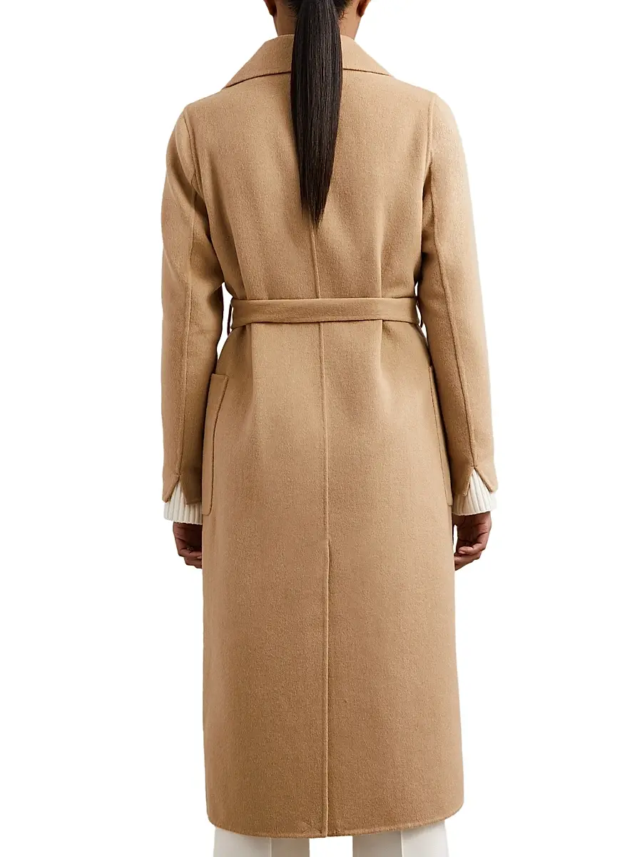 Reiss Women's Lucia Double-Breasted Blindseam Coat | Thumbnail 4 Reiss Women's Lucia Double-Breasted Blindseam Coat | Thumbnail 4
