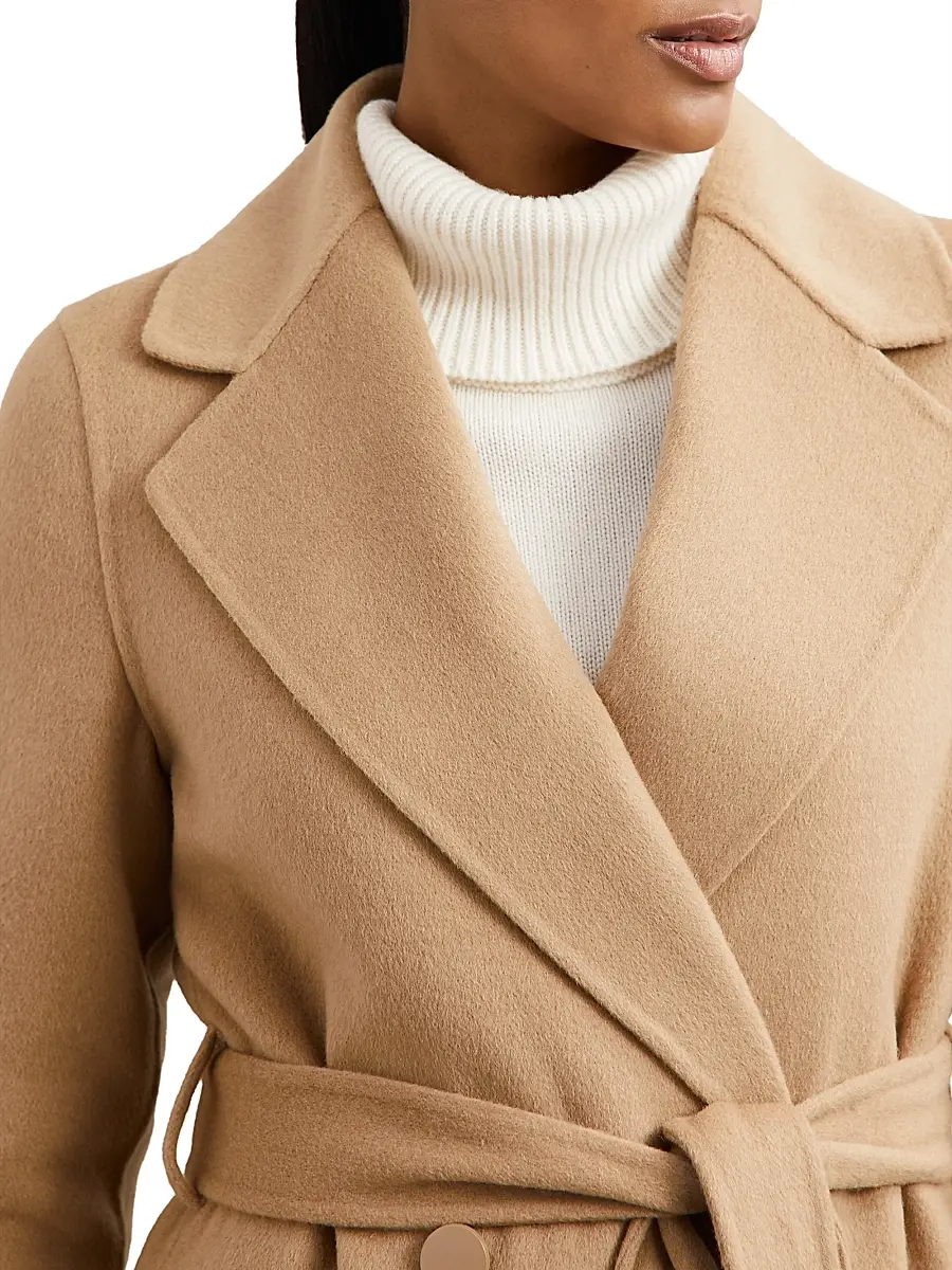 Reiss Women's Lucia Double-Breasted Blindseam Coat | Thumbnail 5 Reiss Women's Lucia Double-Breasted Blindseam Coat | Thumbnail 5