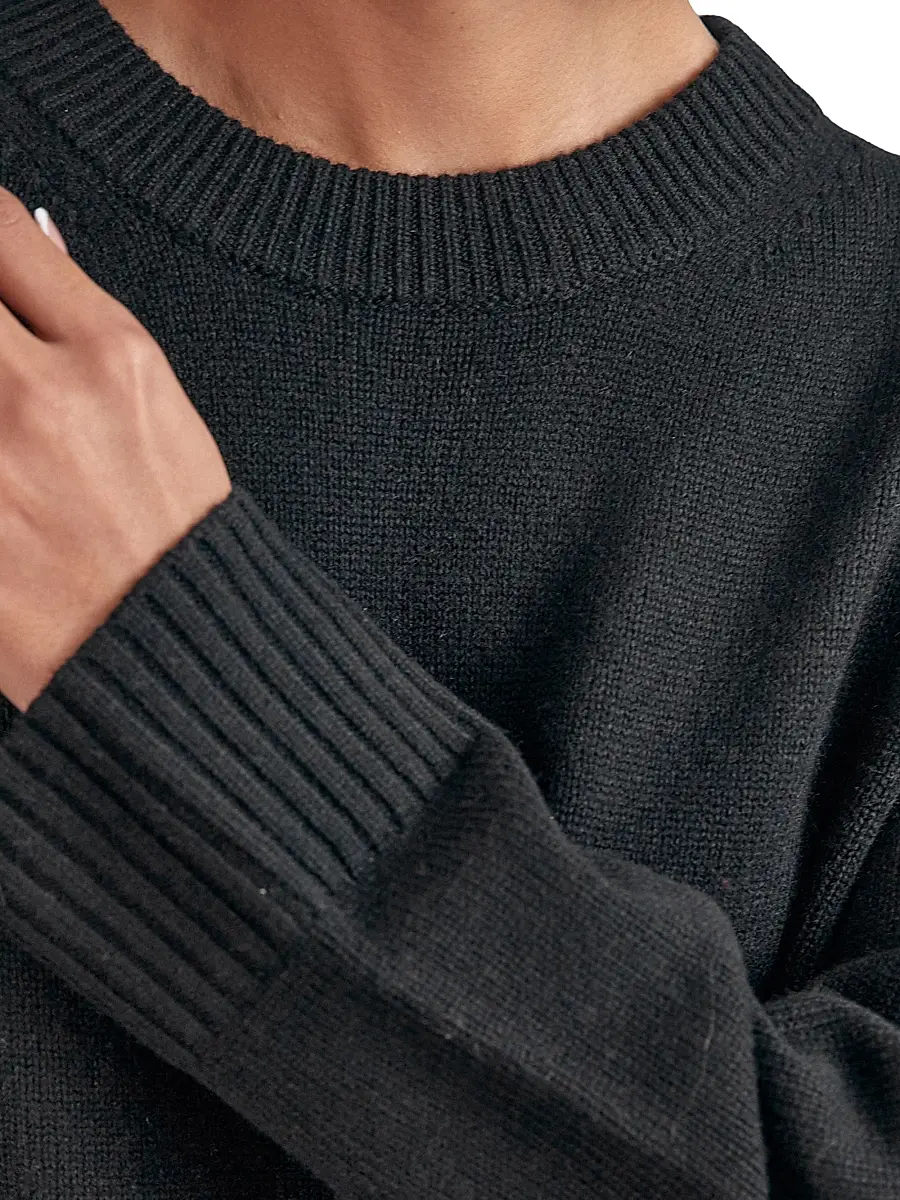 Reiss Women's Ella Wool-Cashmere Crewneck Sweater | Thumbnail 5 Reiss Women's Ella Wool-Cashmere Crewneck Sweater | Thumbnail 5