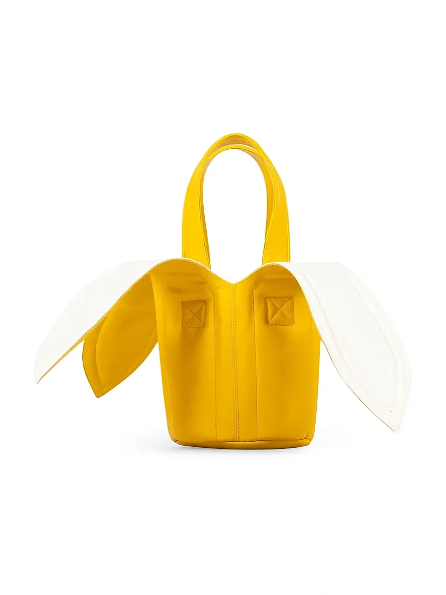 Charles Jeffrey Loverboy Men's Banana Leather Bucket Bag - Yellow Ecru | Thumbnail 2 Charles Jeffrey Loverboy Men's Banana Leather Bucket Bag - Yellow Ecru | Thumbnail 2