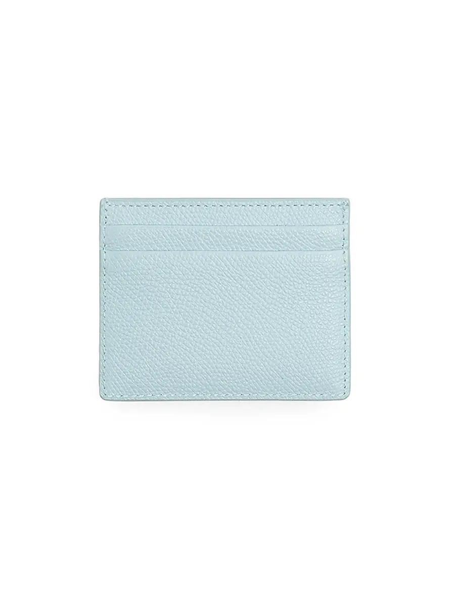 Valentino Garavani Women's Cherryfic Card Holder in Grainy Calfskin - Porcelain Blue | Thumbnail 3 Valentino Garavani Women's Cherryfic Card Holder in Grainy Calfskin - Porcelain Blue | Thumbnail 3