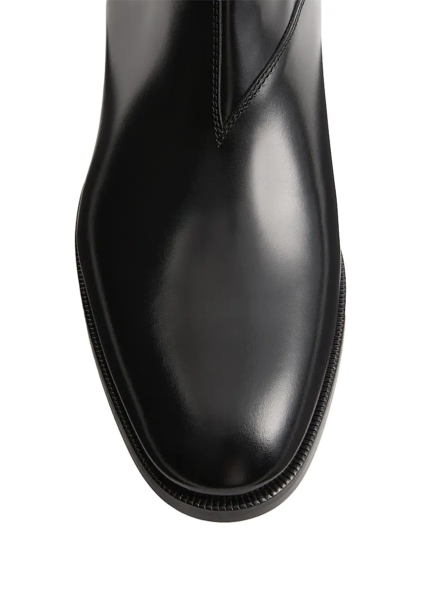 Valentino Men's Pas Des Dieux Ankle Boots in Calfskin - Black | Thumbnail 5
