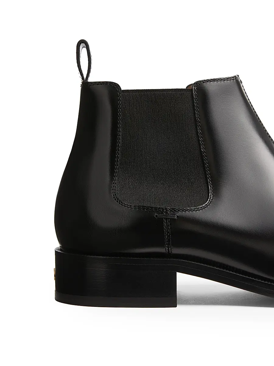 Valentino Men's Pas Des Dieux Ankle Boots in Calfskin - Black | Thumbnail 6