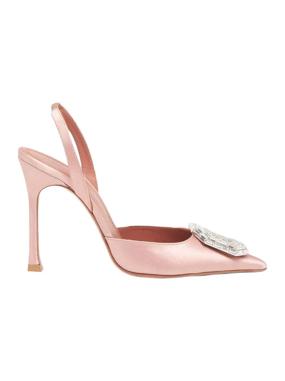 Women's Camelia 105MM Silk Satin Slingback Pumps Women's Camelia 105MM Silk Satin Slingback Pumps