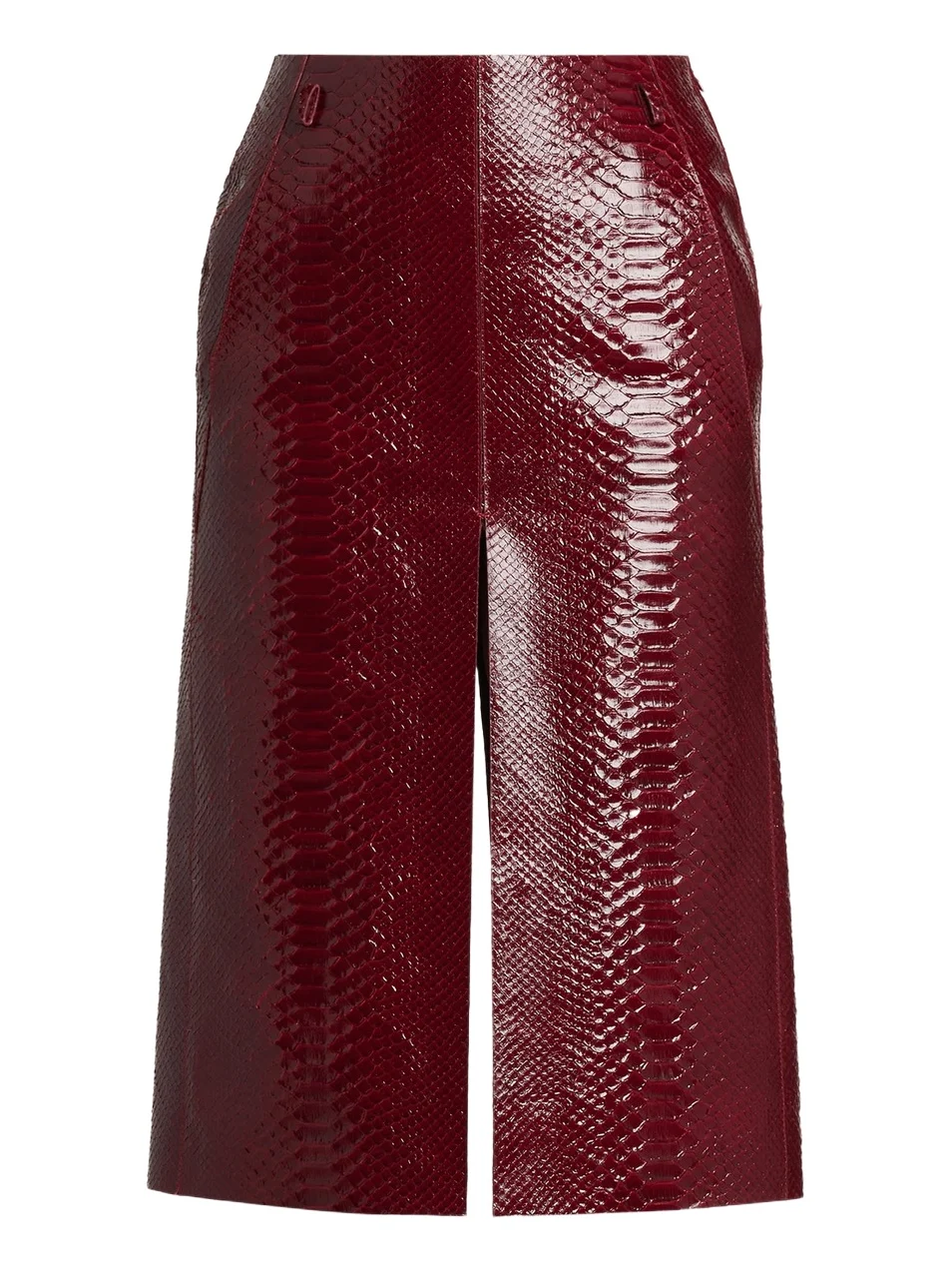 Women's Snake-Effect Leather Midi-Skirt Women's Snake-Effect Leather Midi-Skirt