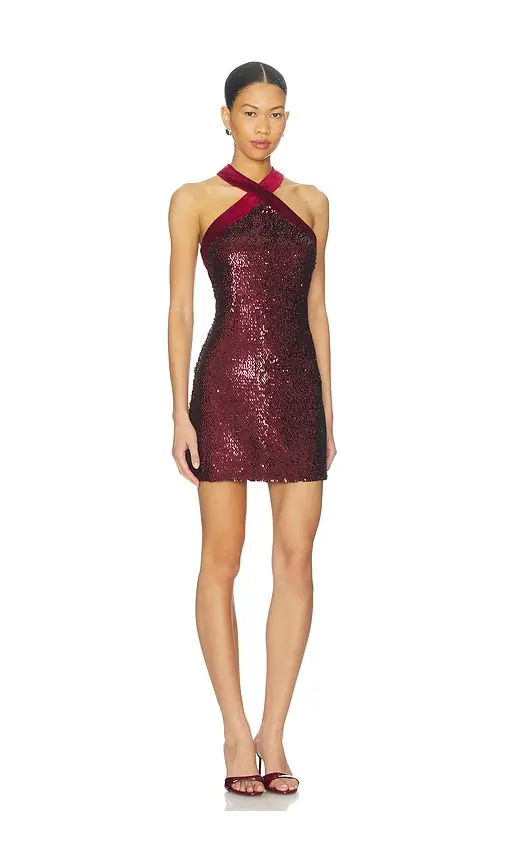 Simkhai Isla Halter Neck Mini Dress | Thumbnail 2 Simkhai Isla Halter Neck Mini Dress | Thumbnail 2