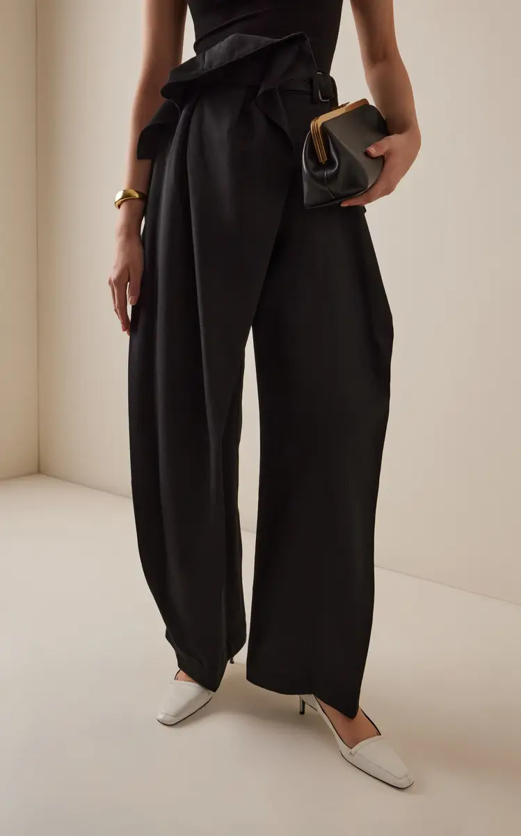 JW Anderson Fold-Over Wool Trousers | Thumbnail 3