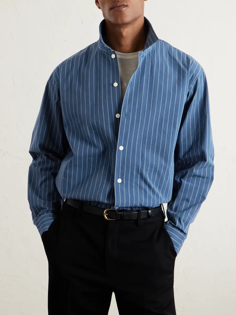 NN07 Reed 50032 Striped Organic Cotton Shirt - Men | Thumbnail 3 NN07 Reed 50032 Striped Organic Cotton Shirt - Men | Thumbnail 3