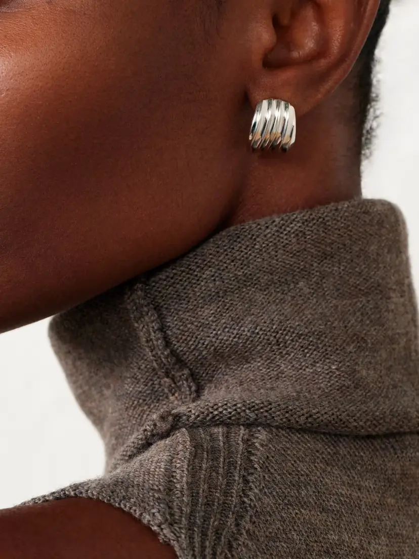 By Pariah Flux Recycled Sterling Silver Earrings | Thumbnail 2