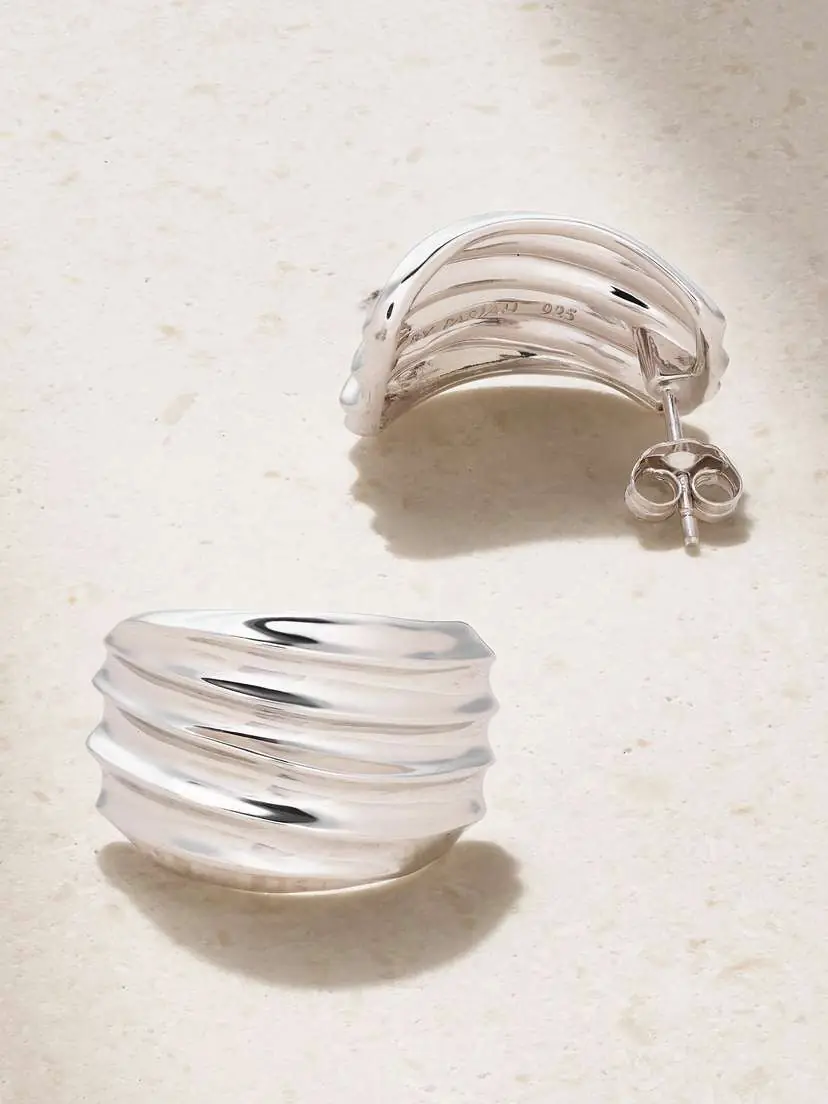 By Pariah Flux Recycled Sterling Silver Earrings | Thumbnail 3