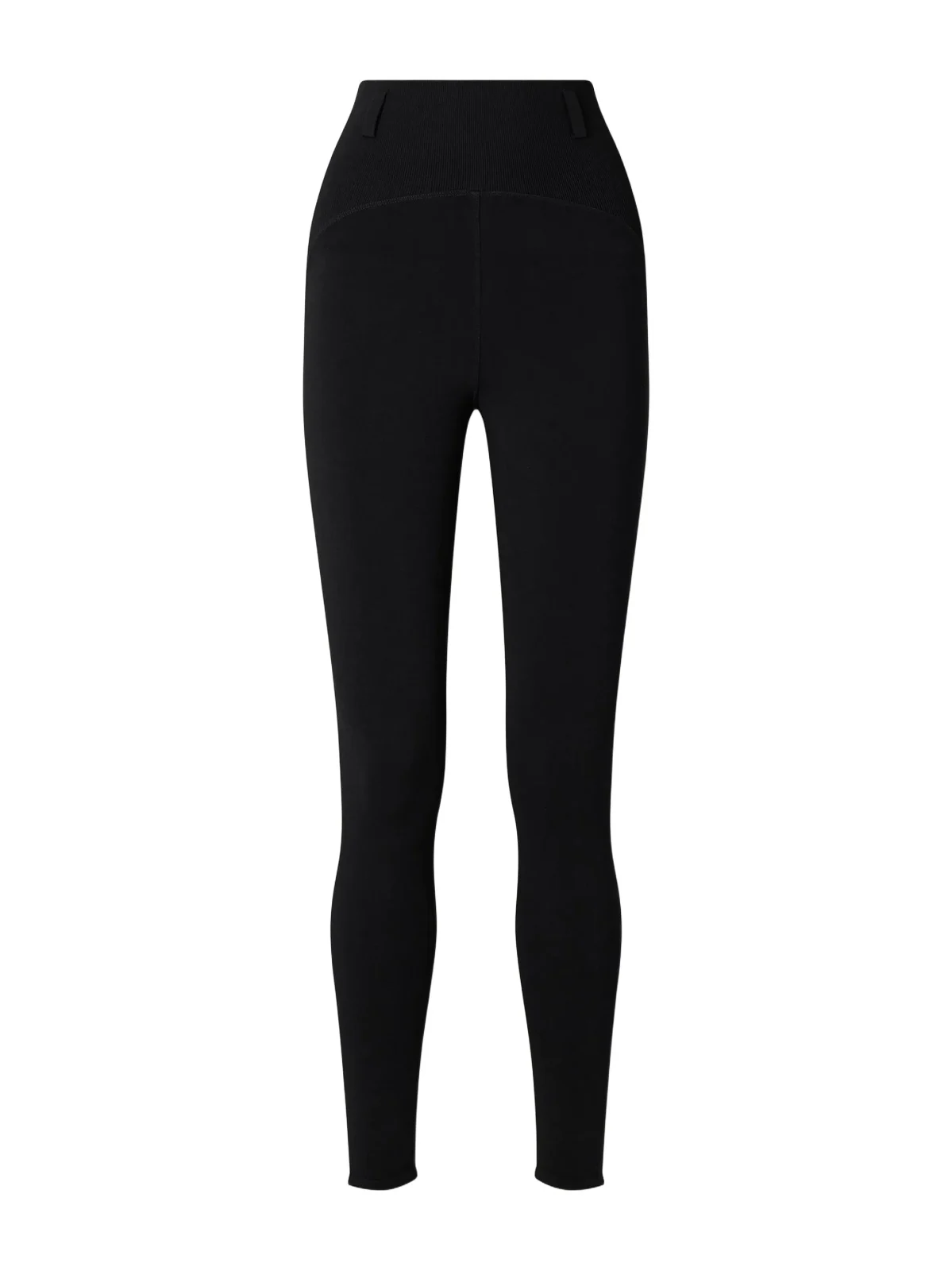 Paneled Ribbed-knit And Stretch-jersey Leggings - Black