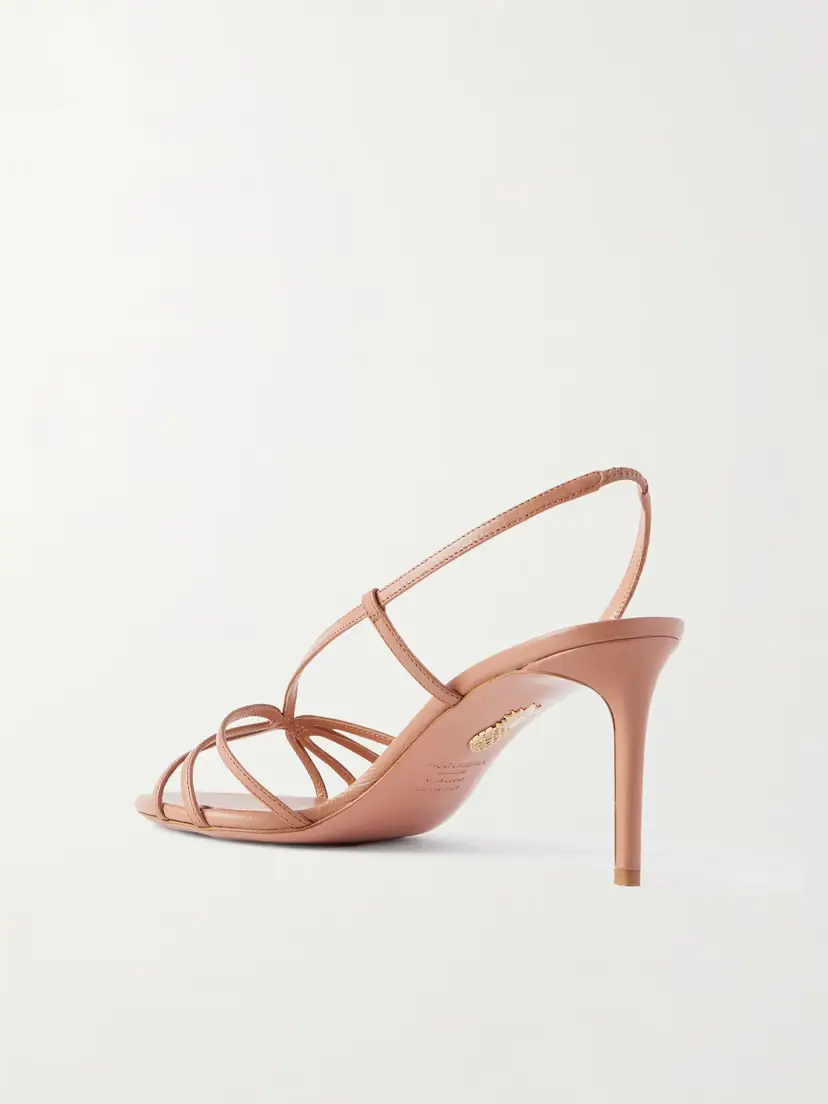 Aquazzura Talk To Me 75 Metallic Leather Slingback Sandals | Thumbnail 3 Aquazzura Talk To Me 75 Metallic Leather Slingback Sandals | Thumbnail 3