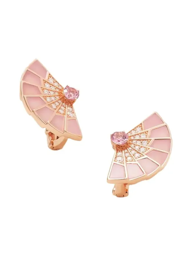 Fanfare Symphony 18-karat Rose Gold Multi-stone Earrings
