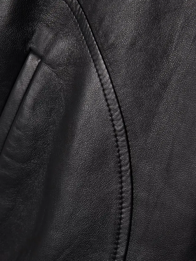 The Row Elenora Leather Jacket | Thumbnail 4