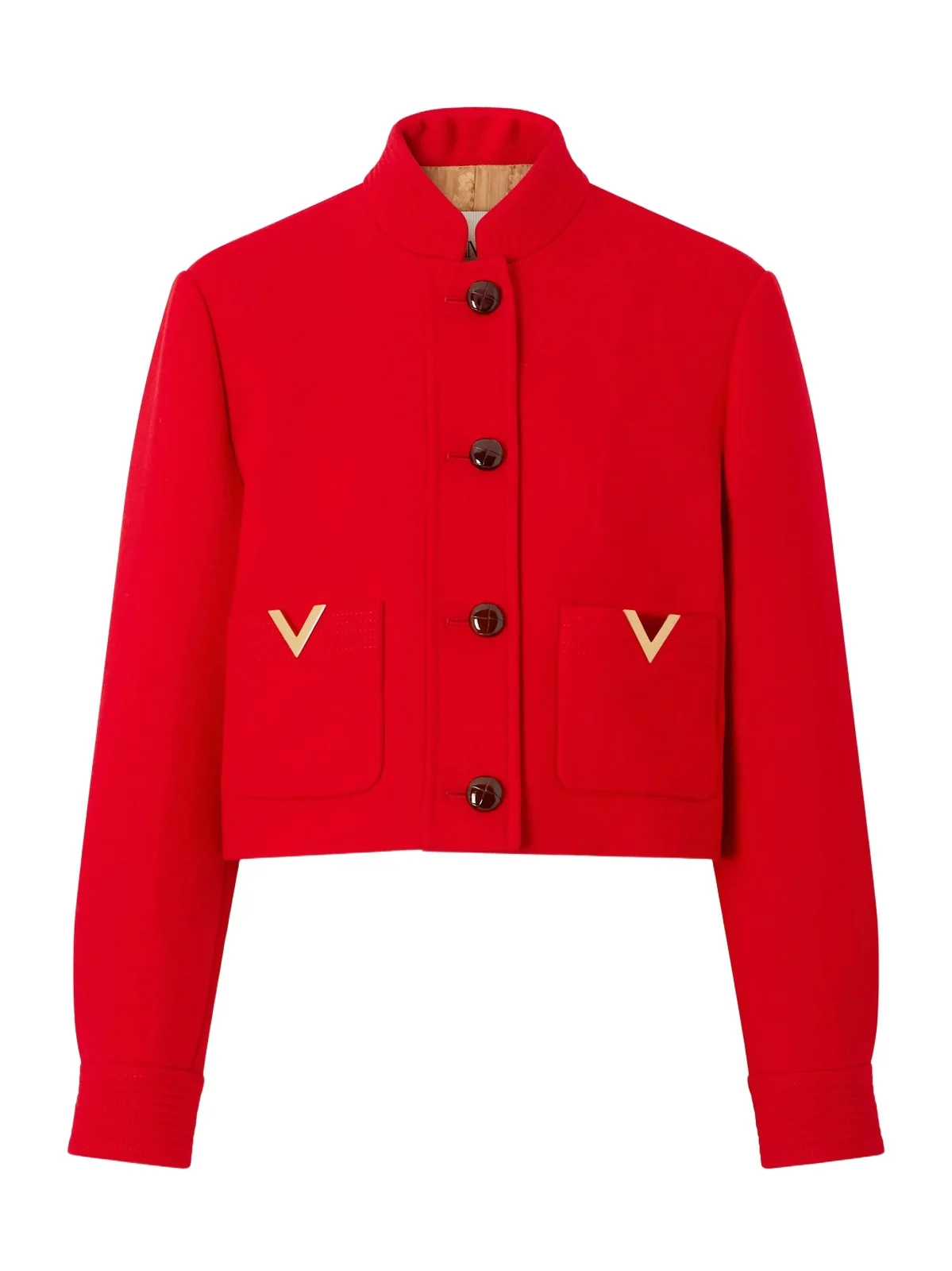 Embellished Wool And Silk-blend Drill Jacket Embellished Wool And Silk-blend Drill Jacket