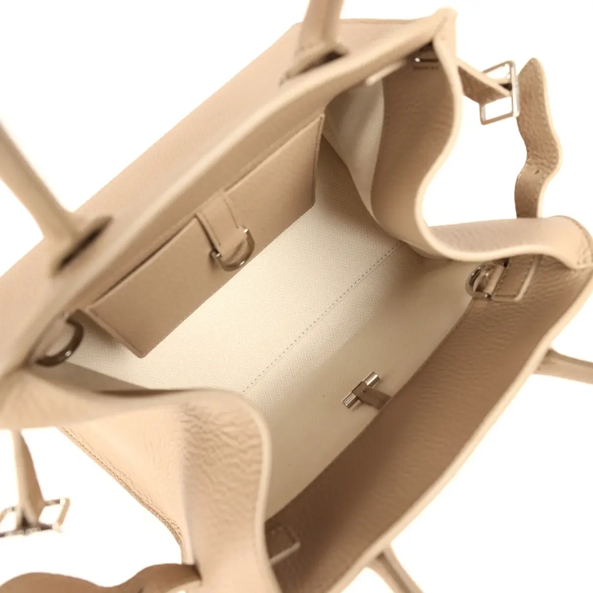 The Row The Row Soft Margaux 10 Bag Dark Taupe Calfskin Silver Hardware | Thumbnail 10 The Row The Row Soft Margaux 10 Bag Dark Taupe Calfskin Silver Hardware | Thumbnail 10