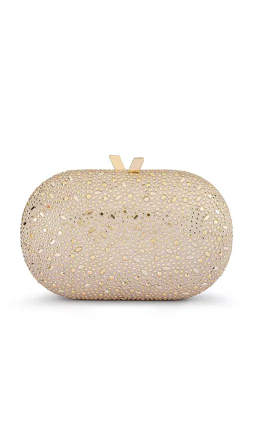 olga berg Faye Oval Clutch | Image 1 olga berg Faye Oval Clutch | Image 1
